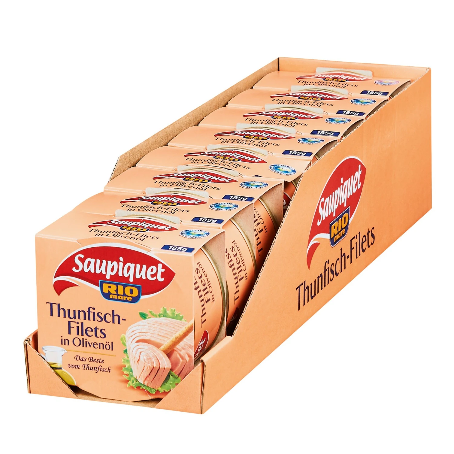 Saupiquet Thunfischfilet In Olivenöl 185 G, 8er Pack 1 Saupiquet Thunfischfilet In Olivenöl 185 G, 8er Pack
