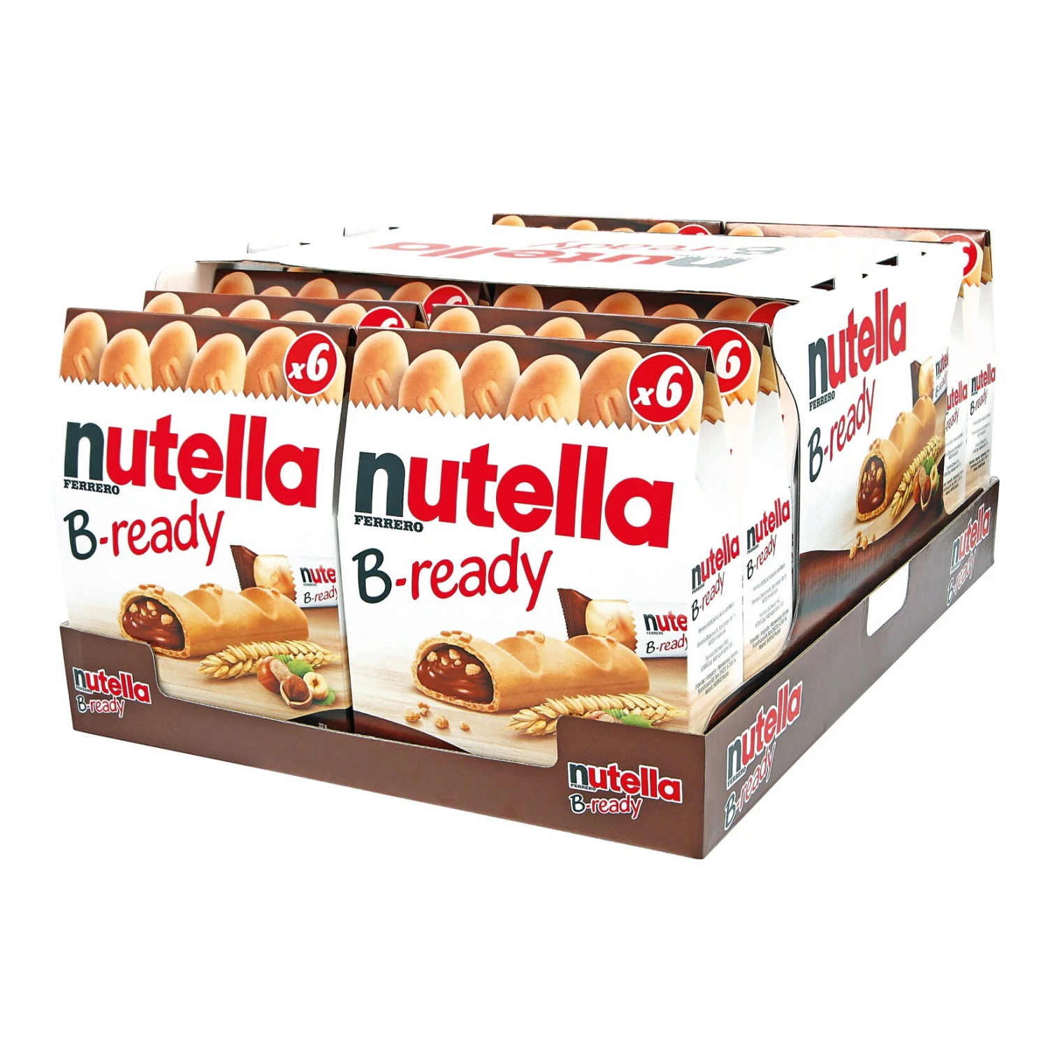 Ferrero Nutella B-ready 132 G, 16er Pack 1 Ferrero Nutella B-ready 132 G, 16er Pack