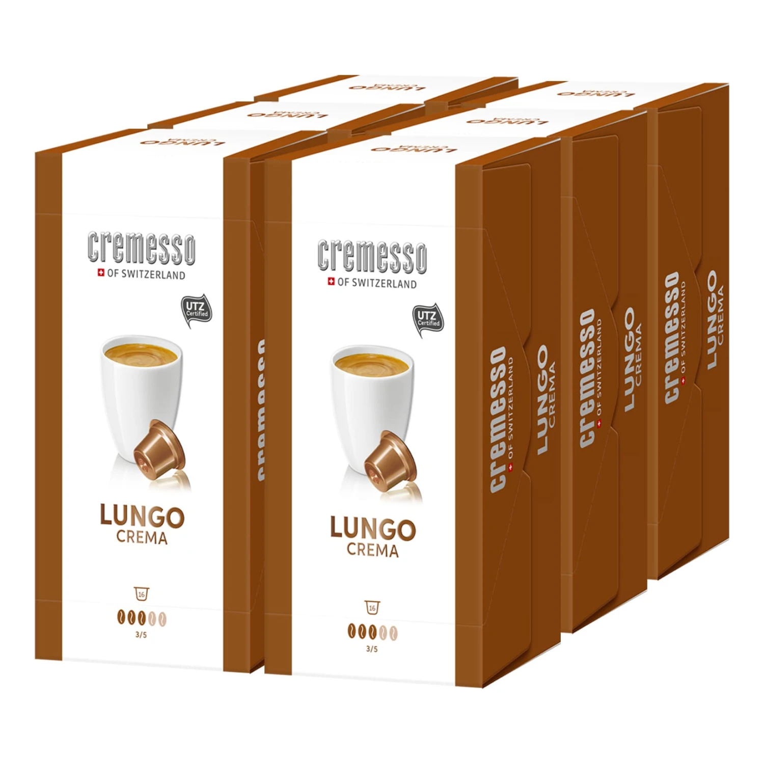 Cremesso Lungo Crema Kaffee 16 Kapseln 96 G, 6er Pack 1 Cremesso Lungo Crema Kaffee 16 Kapseln 96 G, 6er Pack