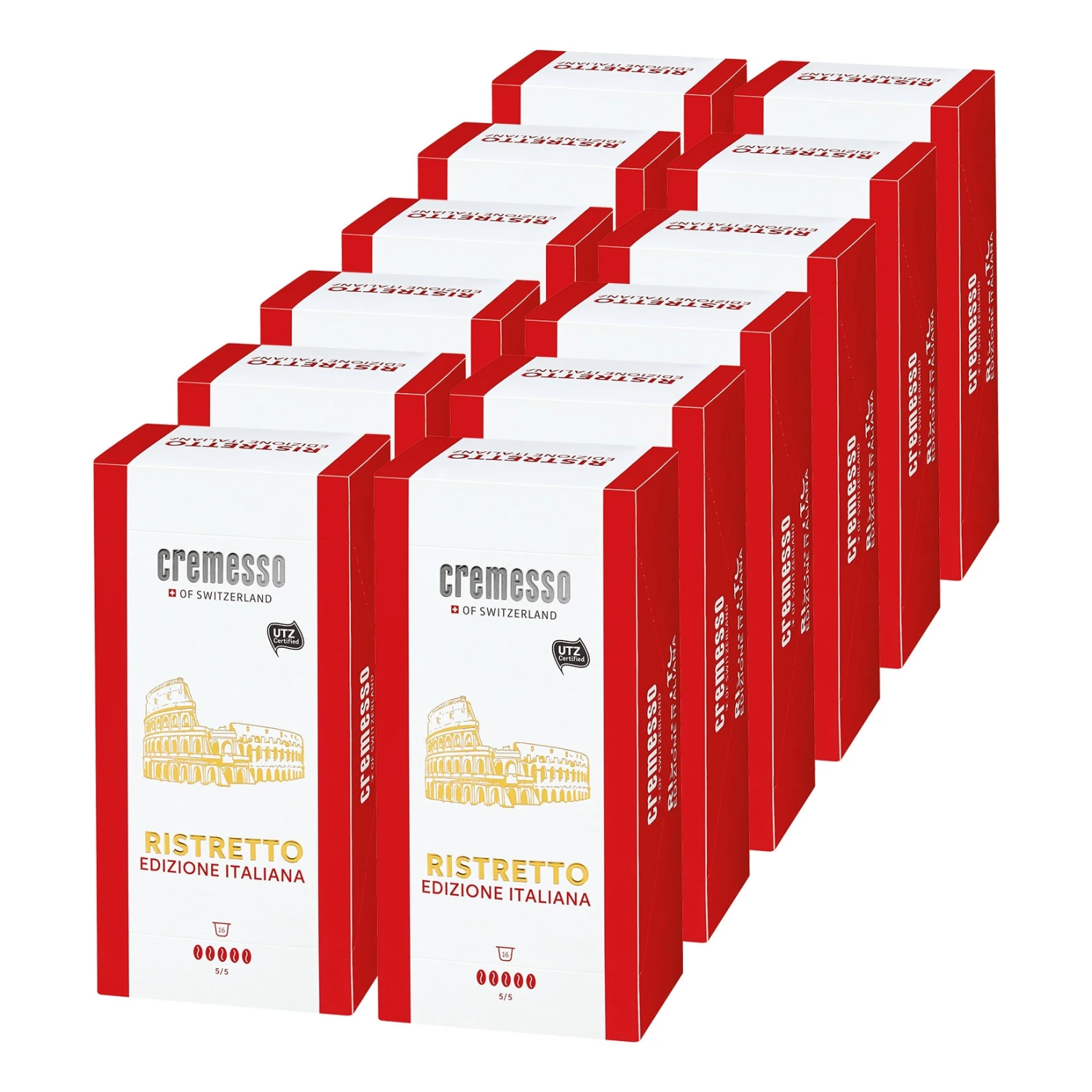 Cremesso Edizione Italiana Ristretto 16 Kapseln 96 G, 12er Pack 1 Cremesso Edizione Italiana Ristretto 16 Kapseln 96 G, 12er Pack