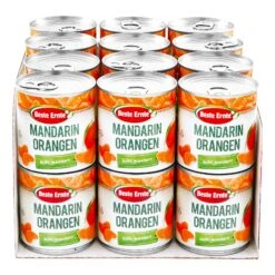 Beste Ernte Mandarin-Orangen Leicht Gezuckert 175 G, 24er Pack