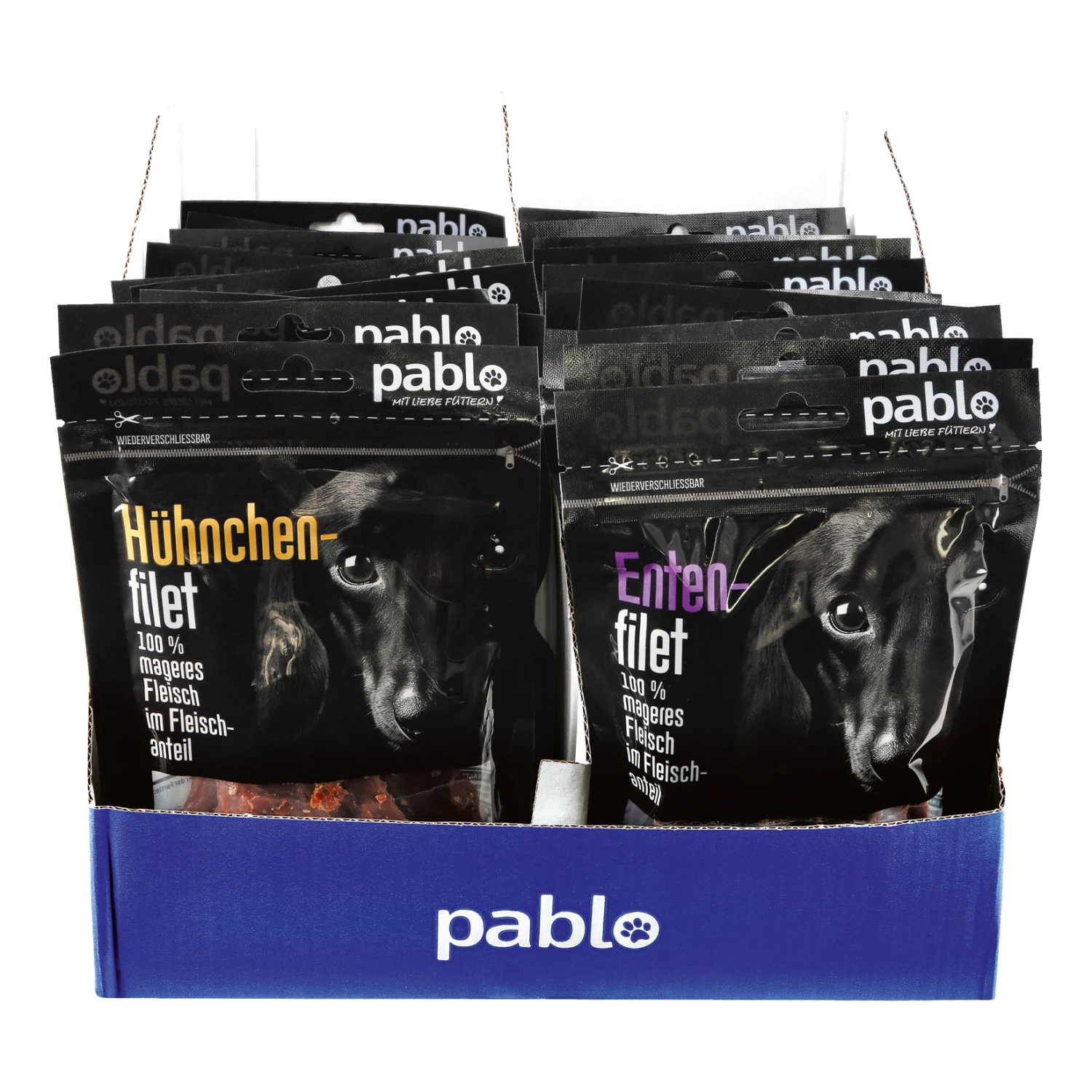 Pablo Hundesnack Filets 100 G, Verschiende Sorten, 30er Pack 1 Pablo Hundesnack Filets 100 G, Verschiende Sorten, 30er Pack
