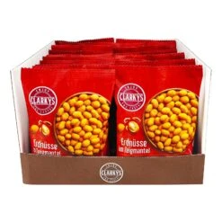 Clarkys Erdnüsse Im Teigmantel Paprika 200 G, 24er Pack