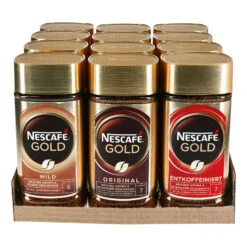 Nestlé® Nestle Nescafe Gold 200 G, Verschiedene Sorten, 12er Pack