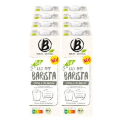Berief Bio Barista Drink 3,8% Fett - Cremig & Pflanzlich 1 Liter, 8er Pack