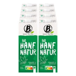 Berief Bio Hanf Drink Ohne Zucker 1 Liter, 8er Pack