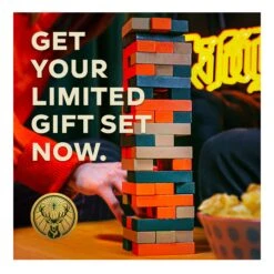 Jägermeister 35,0 % Vol 1,4 Liter Geschenkbox Mit Meister Bricks Spiel -Berühmt Imbissladen 2395949000 prod 003