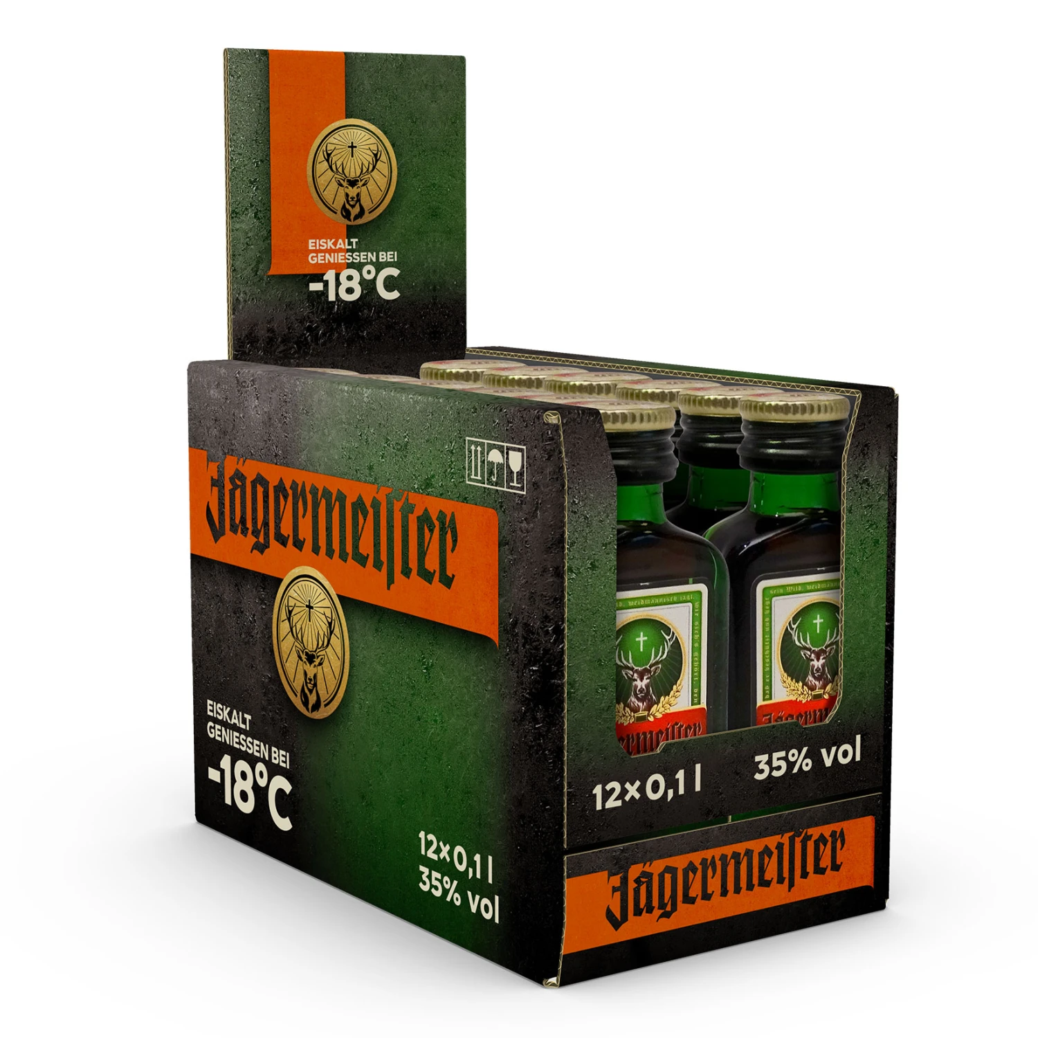 Jägermeister 35,0 % Vol 100ml, 12er Pack 1 Jägermeister 35,0 % Vol 100ml, 12er Pack