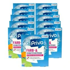 Priva Farbfangtücher 24 Stück, 11er Pack