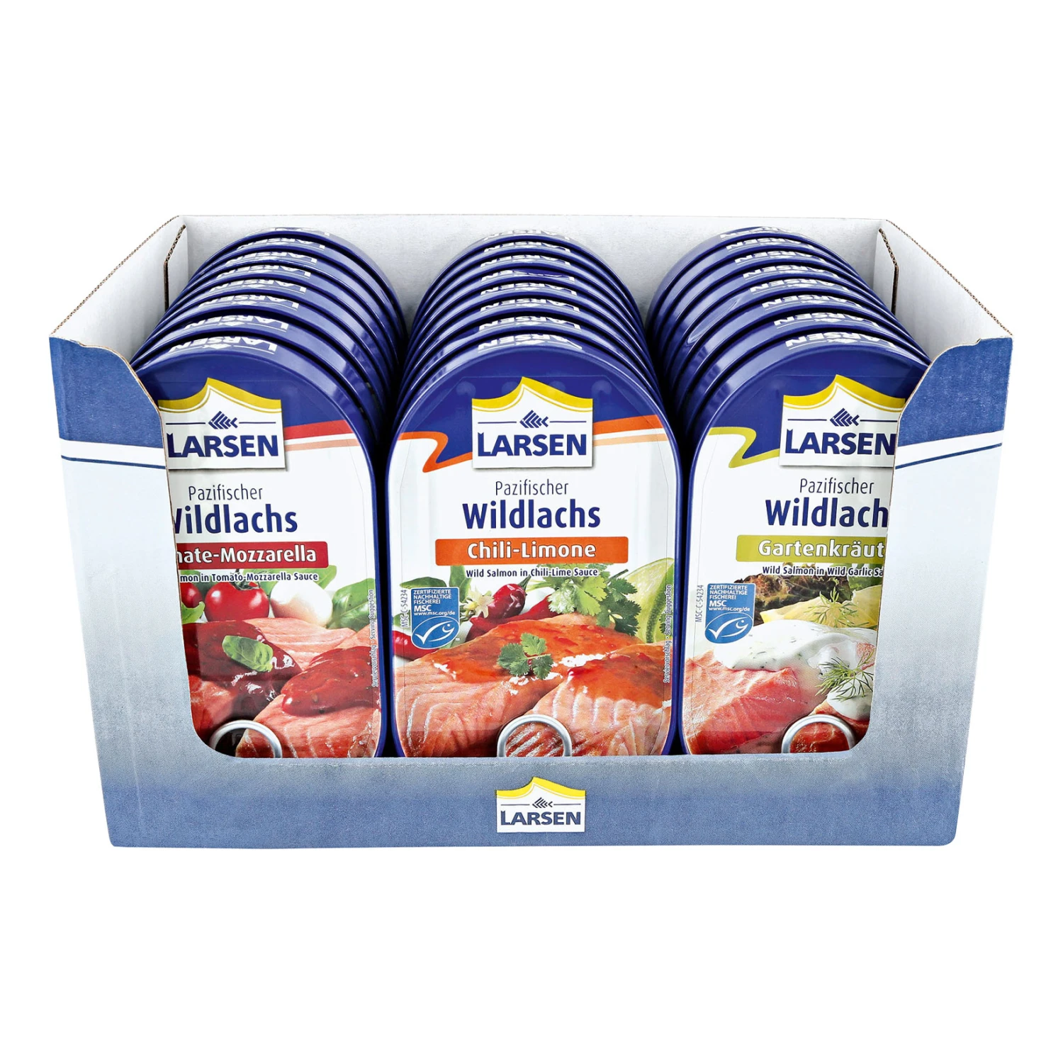 MSC Larsen Wildlachs 200 G, Verschiedene Sorten, 24er Pack 1 MSC Larsen Wildlachs 200 G, Verschiedene Sorten, 24er Pack