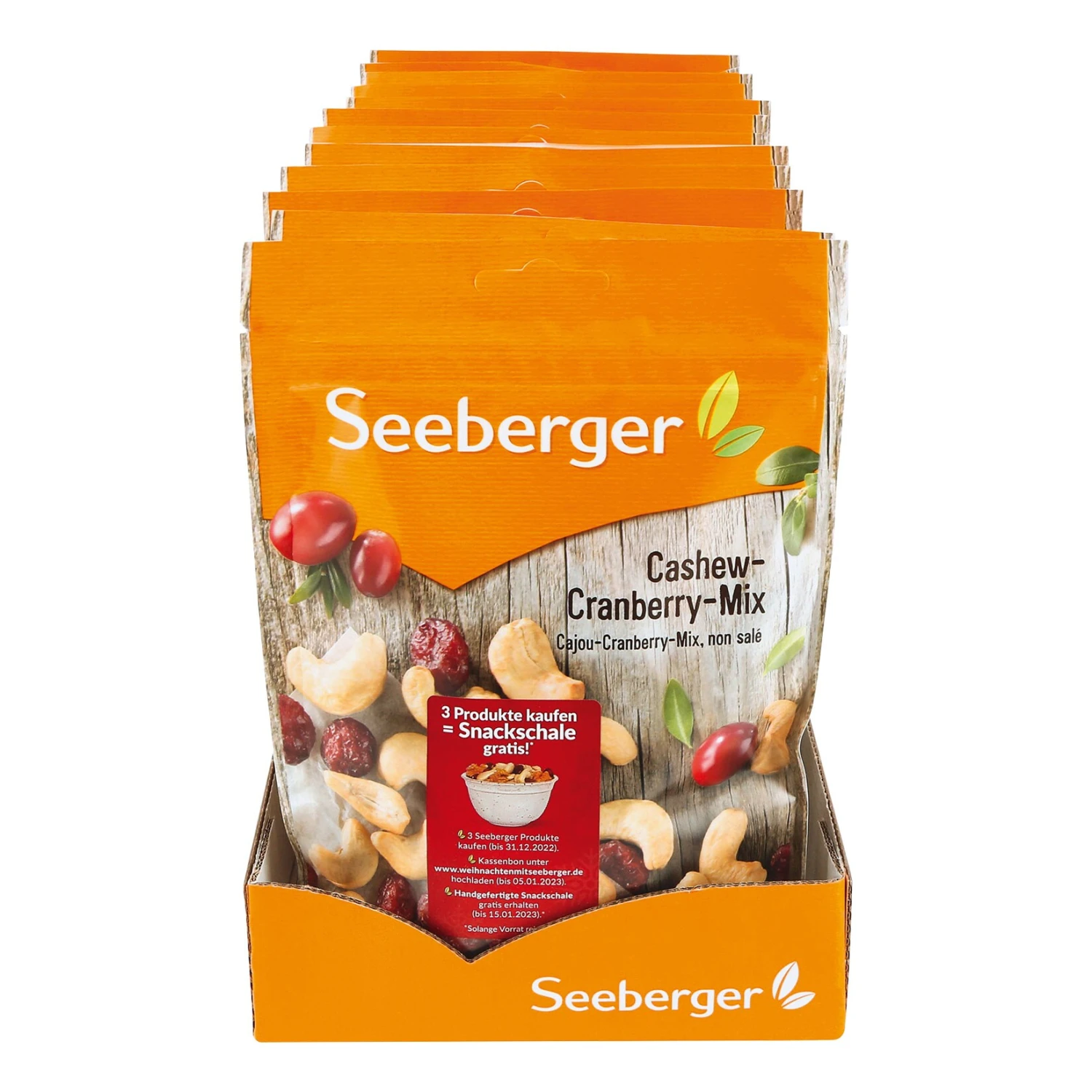 Seeberger Cashew-Cranberry-Mix 150 G, 12er Pack 1 Seeberger Cashew-Cranberry-Mix 150 G, 12er Pack