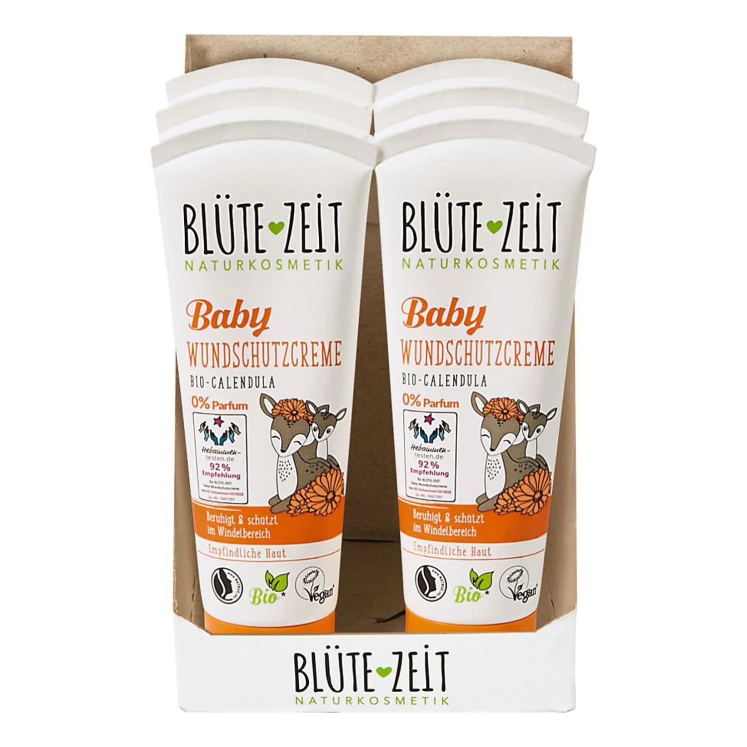 BLÜTE-ZEIT Baby Wundschutzcreme Bio-Calendula 75 Ml, 6er Pack 1 BLÜTE-ZEIT Baby Wundschutzcreme Bio-Calendula 75 Ml, 6er Pack
