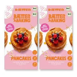 Baetter Baking Bio-Backmischung Pancakes, 4er Pack